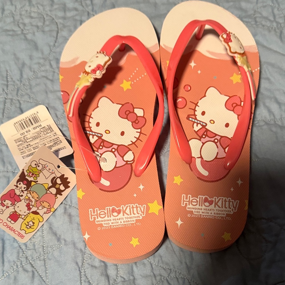 Hello Kitty Kids Sandals - Pink and Orange